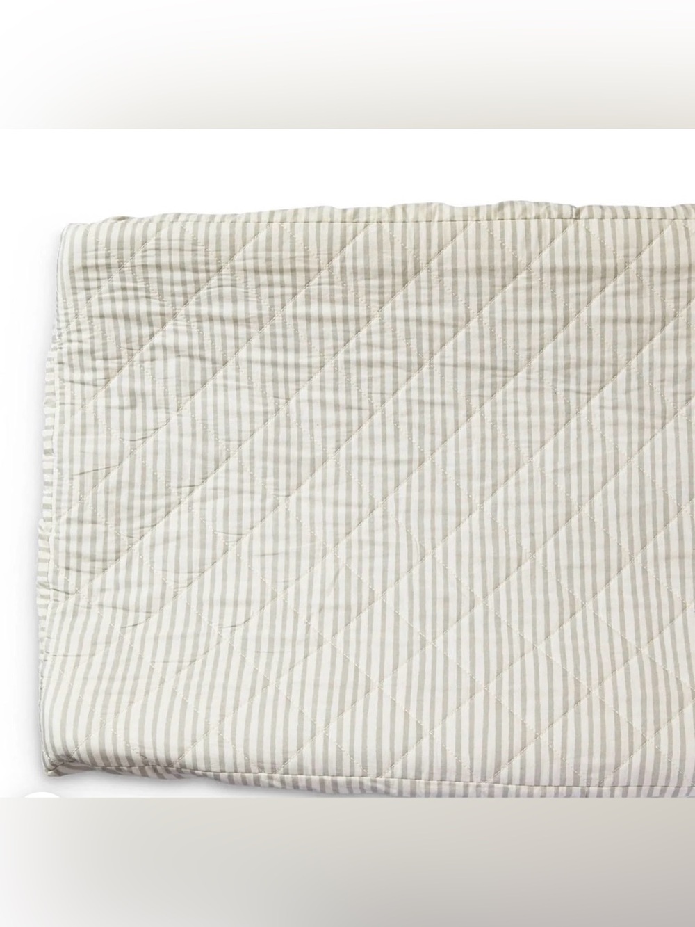 Pehr Striped Quilted Changing Pad Cover